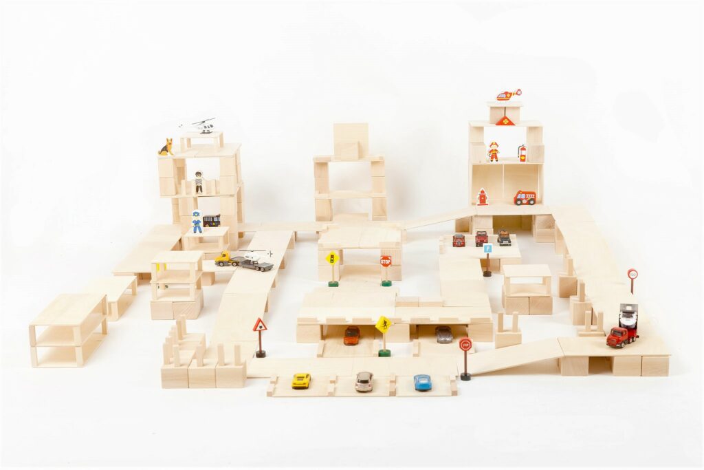 Holzklötze Just Blocks City-Großpackung Holzklötze Just Blocks City-Großpackung