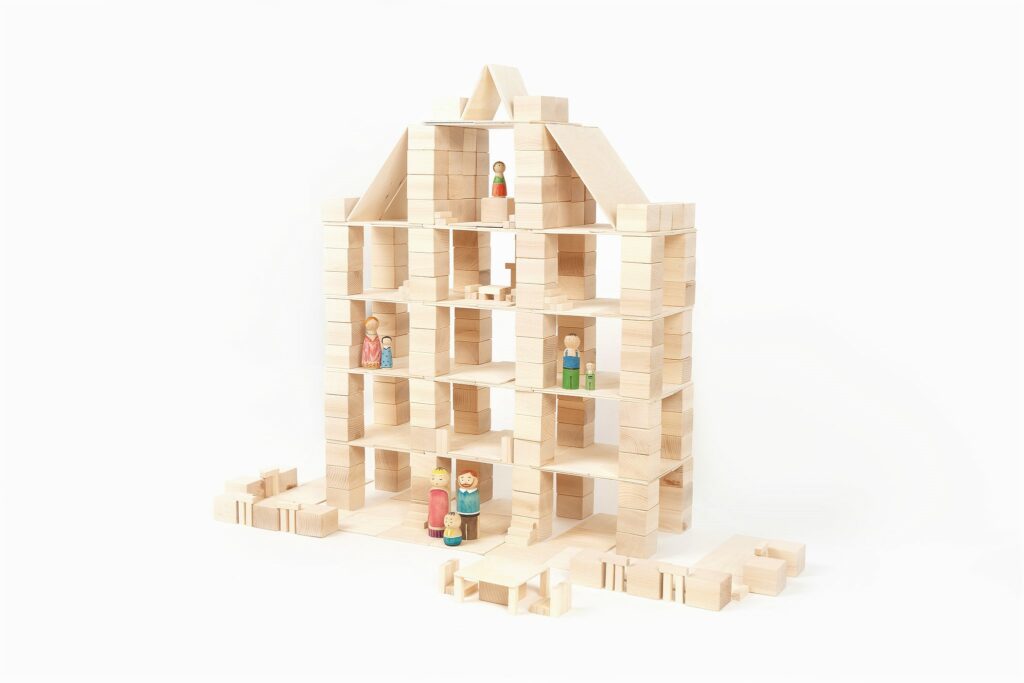 Holzklötze Just Blocks Dollhouse Big Pack Holzklötze Just Blocks Dollhouse Big Pack