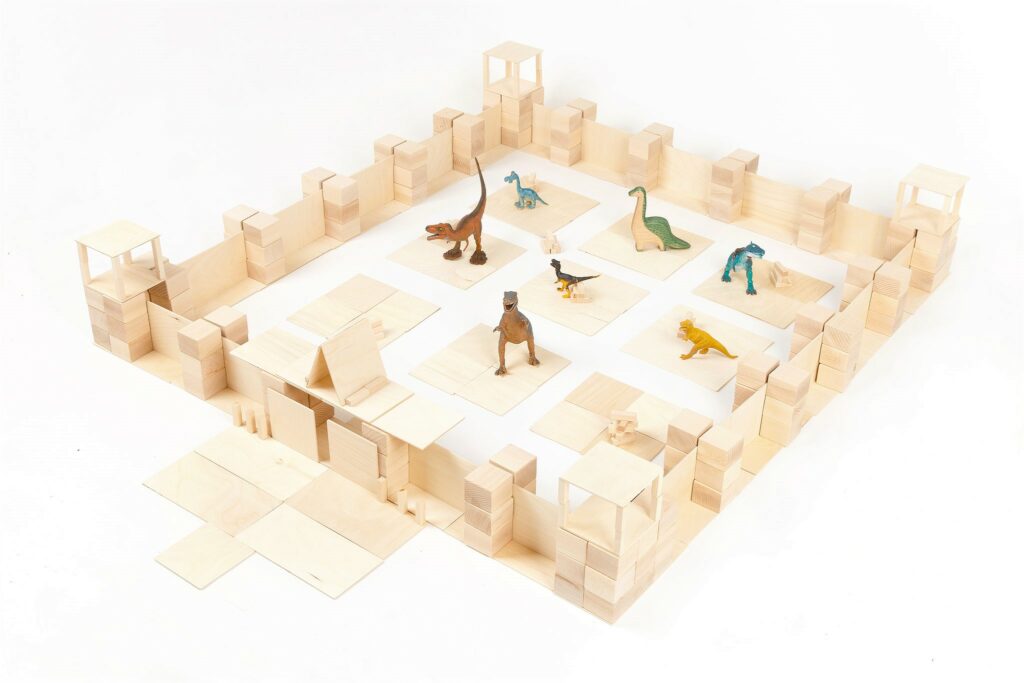 Holzklötze Just Blocks Jurassic Park Big Pack Holzklötze Just Blocks Jurassic Park Big Pack