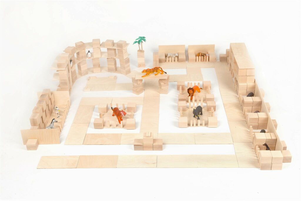 Holzklötze Just Blocks Zoo-Großpackung Holzklötze Just Blocks Zoo-Großpackung