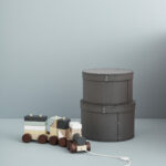 Hölzerner Zug mit Blöcken Kids Concept Stimmungsbild