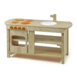 Matschküche aus Holz | Outdoor-Küche für Kinder