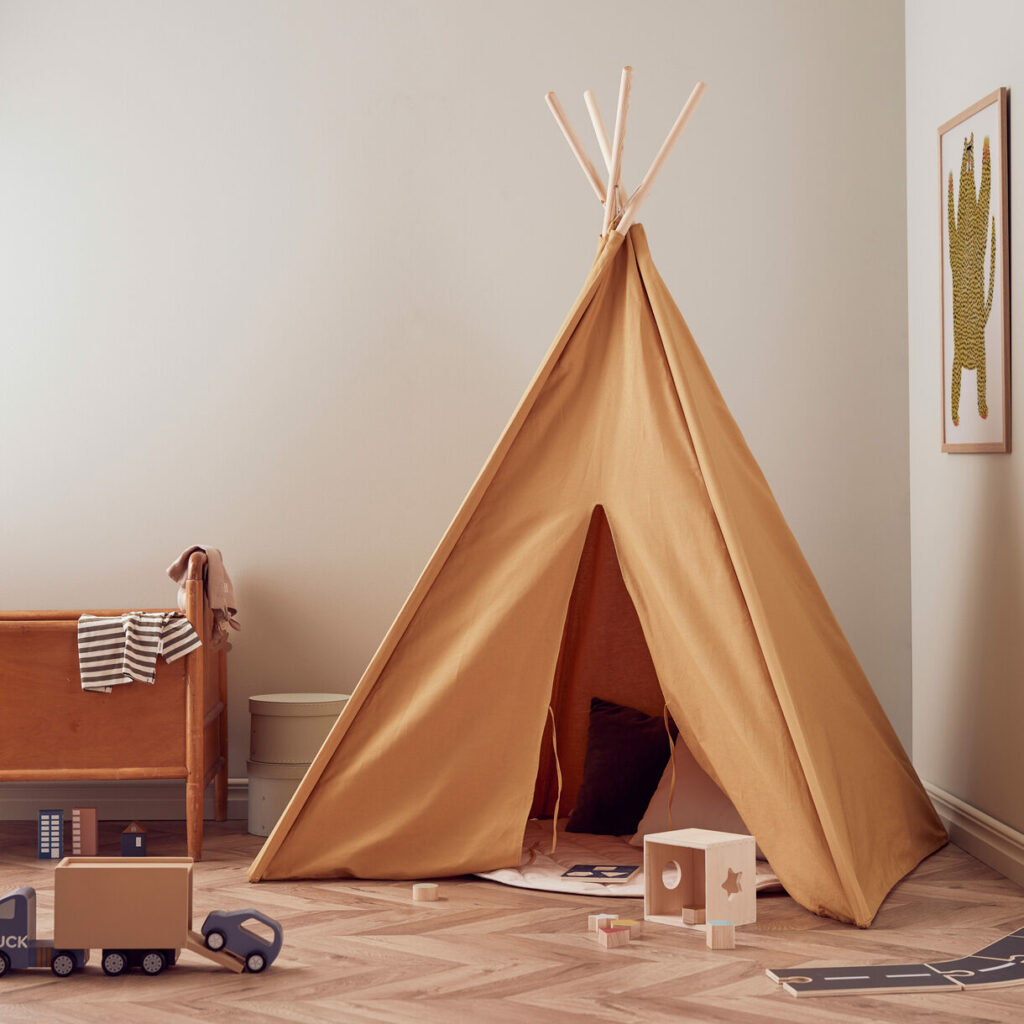 Tipi-Zelt Kid's Concept gelb