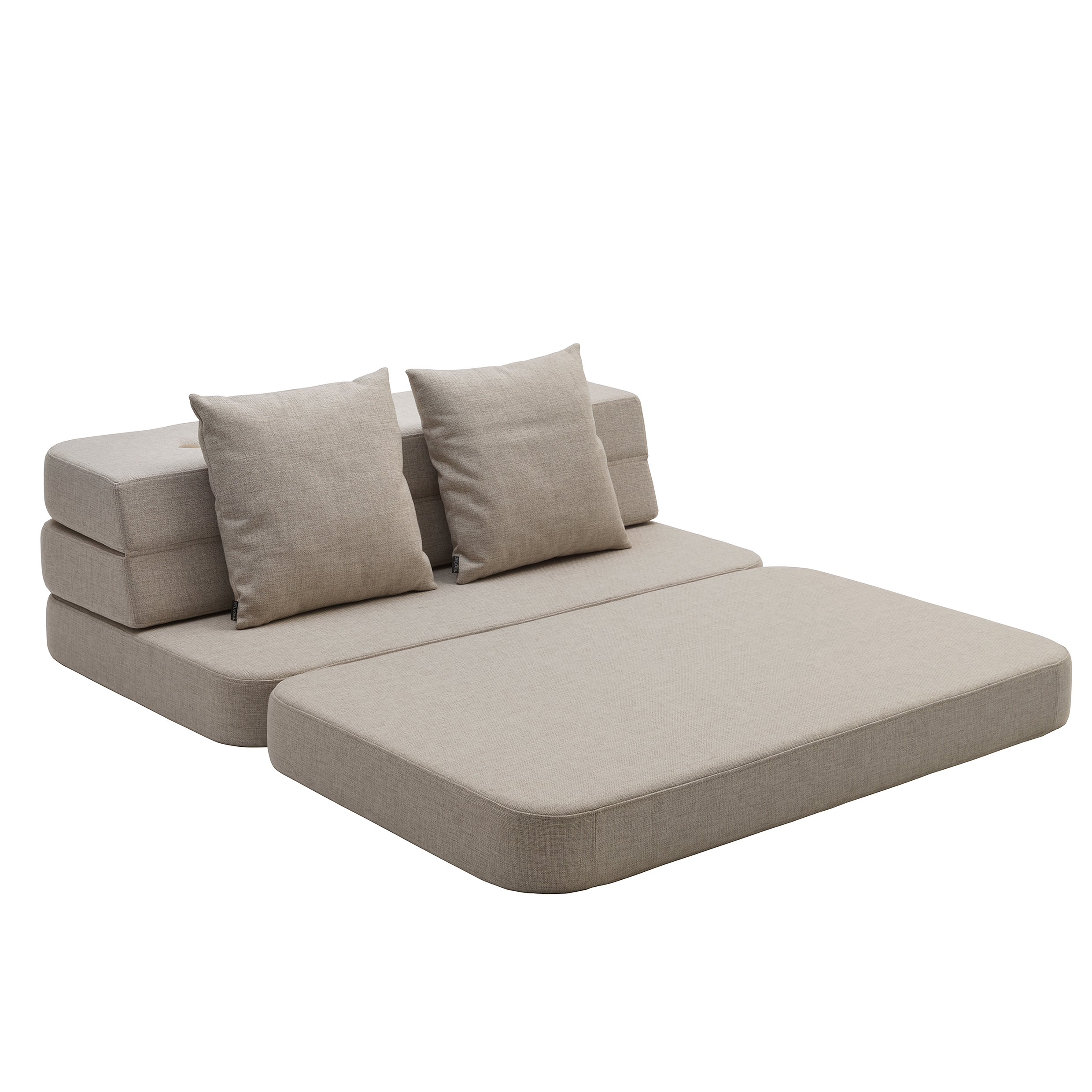 by KlipKlap Klappsofa KK 3 Fold Sofa XL soft beige Jindl