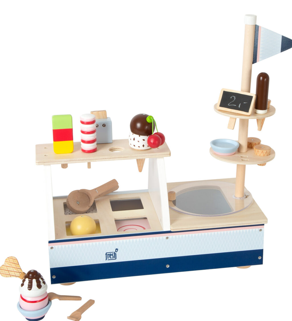 Spielzeug-Eisstand aus Holz
