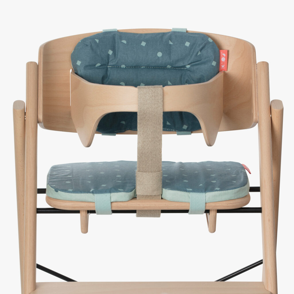 KAOS Kissenset für Hochstuhl Petrol komplett mit Halterung KAOS Kissenset für Hochstuhl Petrol komplett mit Halterung