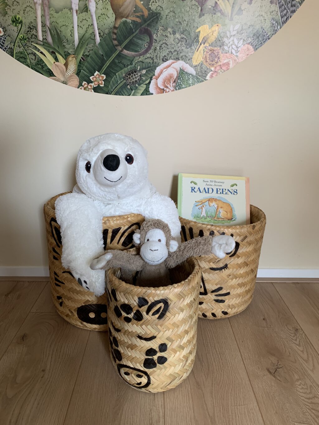 Aufbewahrungskorb Safari-Bambus Opbergmand Safari bamboe