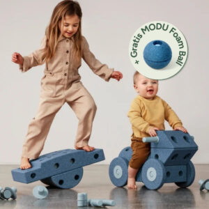 MODU Explorer Kit Bauset in Sand Grey und Honey Yellow mit kostenlosem Foam Ball