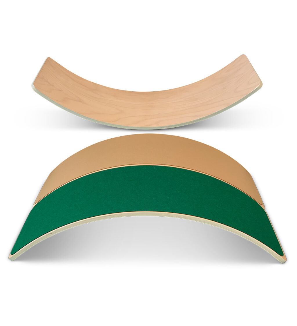 Balance Board Jindl khaki und grün mit Filz