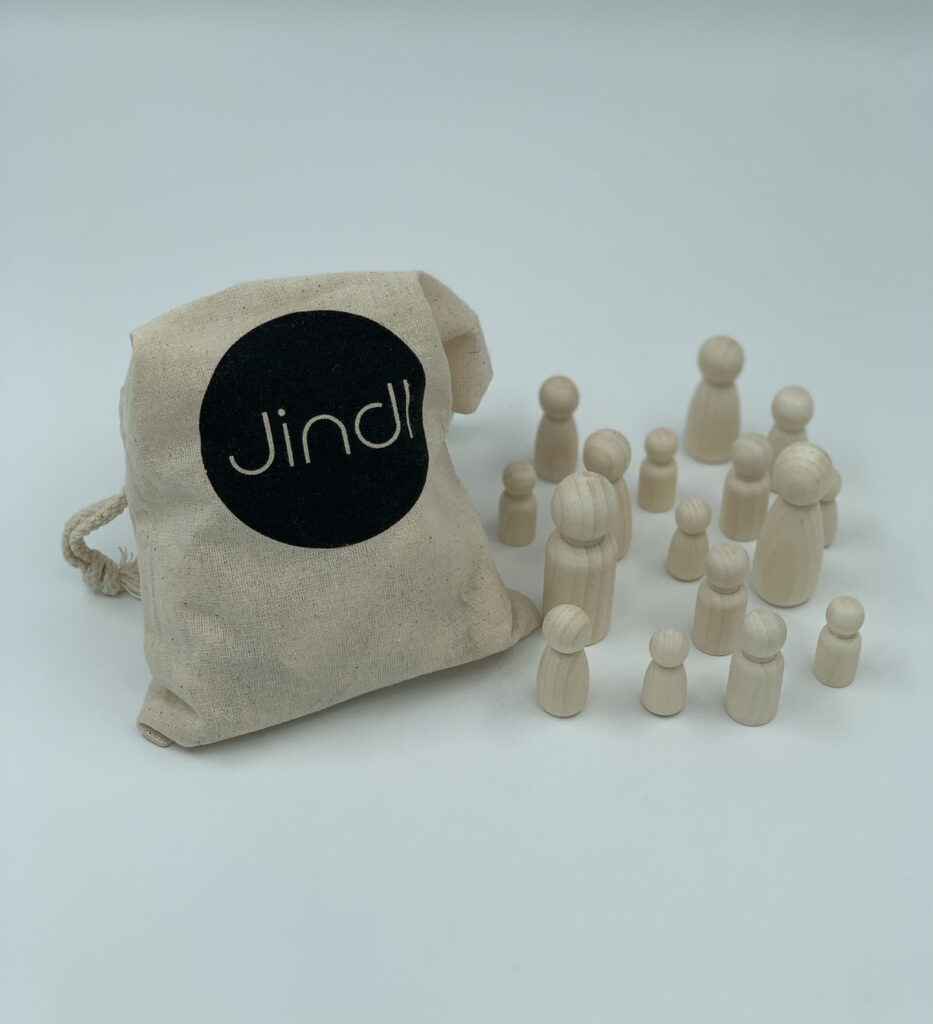 Set Holzpuppen unbehandelt Jindl