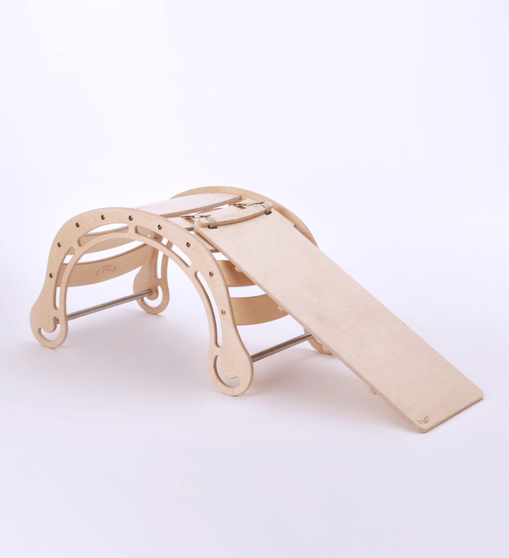 Kletterbogen Waldorfwippe Jindl mit Rutsche