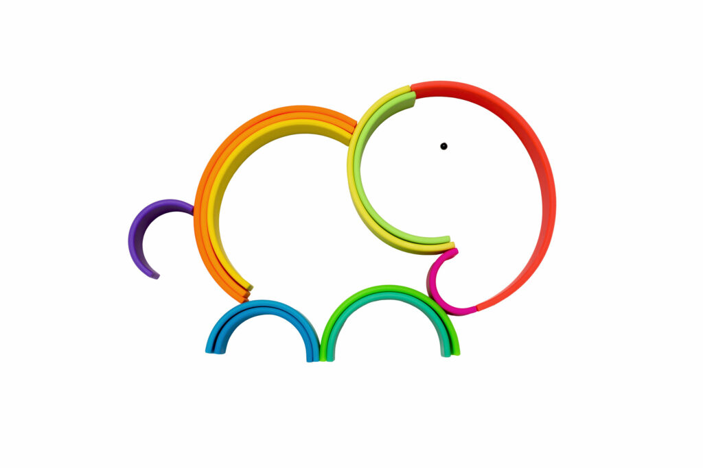 Dëna Regenbogenatmosphäre Neondetail