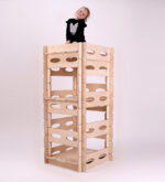 Stapelbares Holzspielhaus Jindl