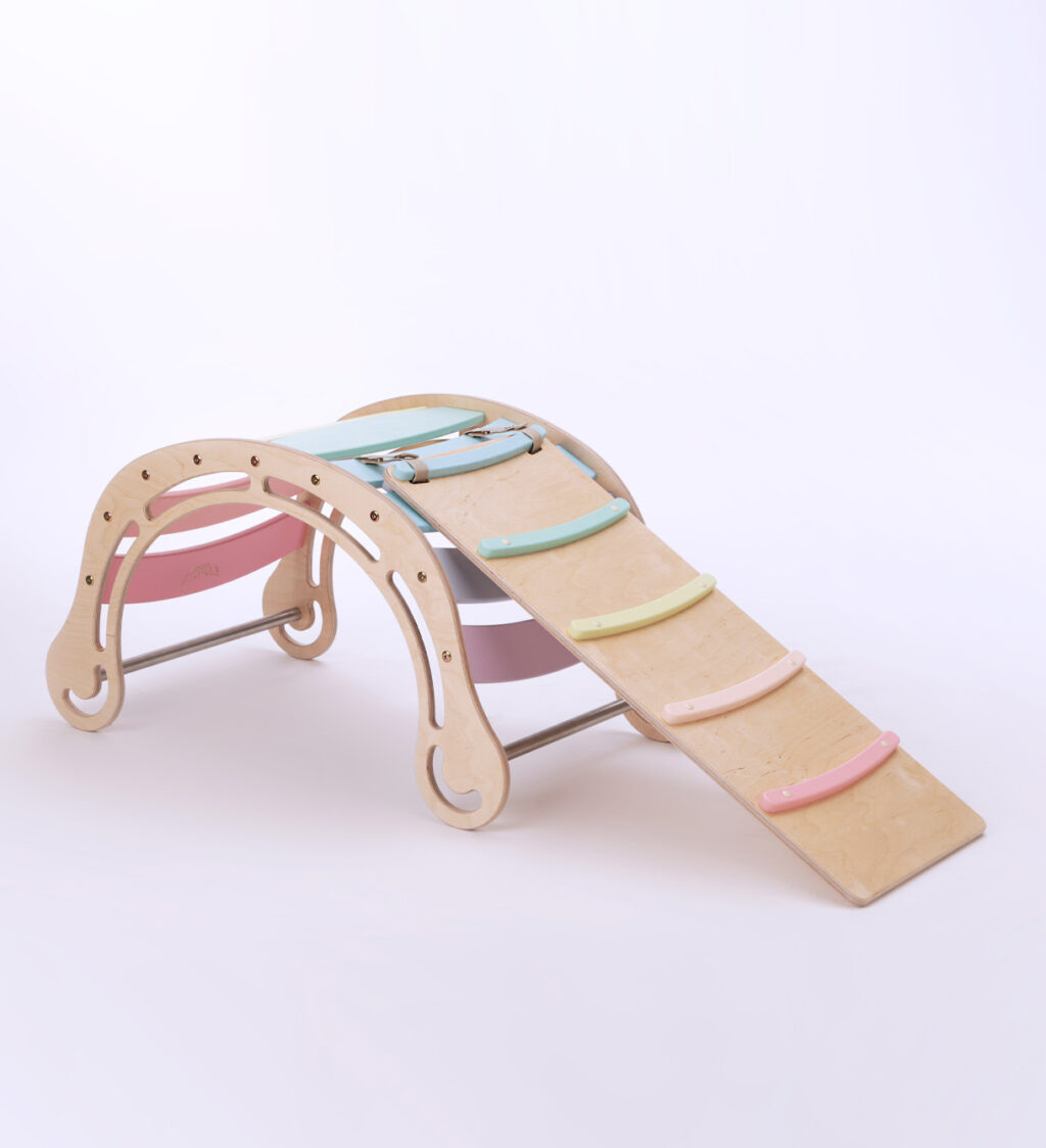 Montessori-Rocker-Pastell-Kletterhang
