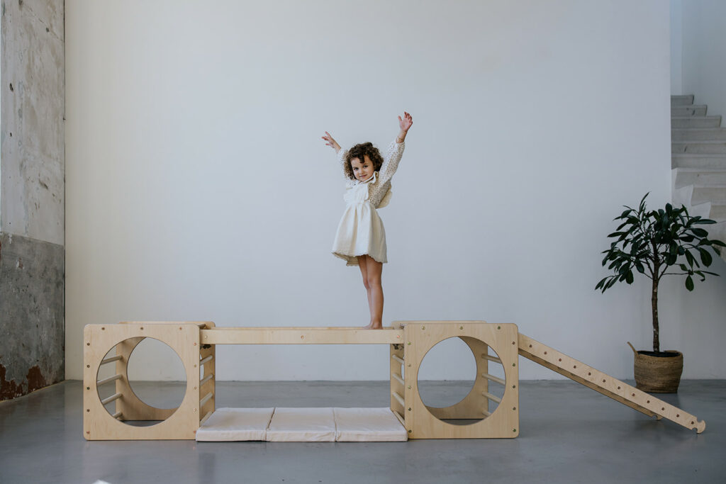Indoor-Kletterset aus Holz