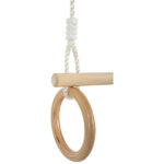 Trapeze met turnringen detail