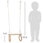 Trapeze met turnringen detail afmetingen