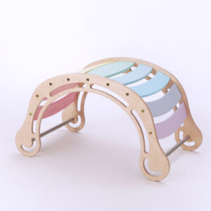 Klimboog Waldorf rocker pastelkleuren