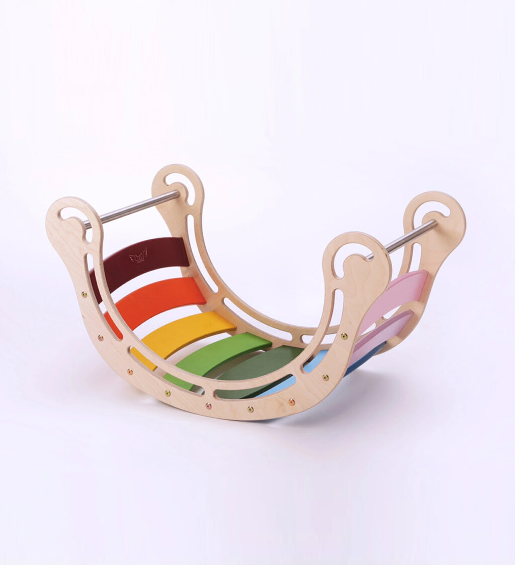 Waldorf Rocker Kletterbogen Regenbogenfarben Waldorf Rocker Kletterbogen Regenbogenfarben
