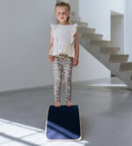 Balance board met vilt blauw Jindl