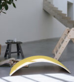 Balance Board mit Filz gelb