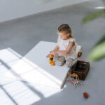 Balancewürfel Jindl auf Spielmatratze