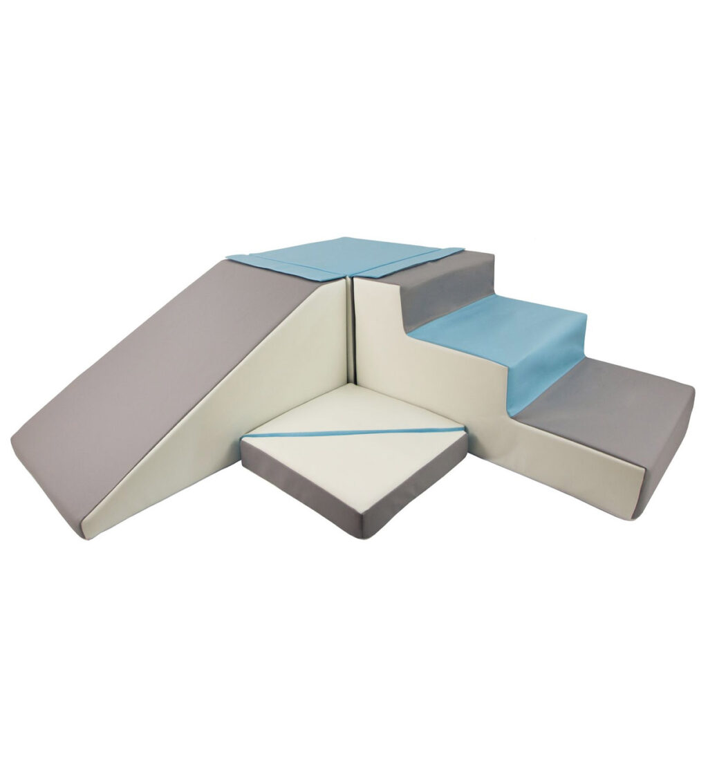 Schaumstoffblöcke mit Rutsche und Treppe Schaumstoffblöcke mit Rutsche und Treppe