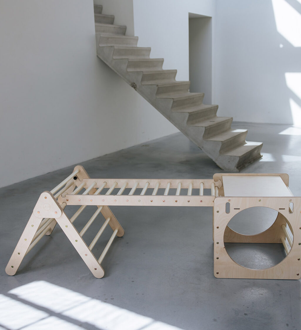 Jindl Kletterdreieck mit Würfel natur Jindl Kletterdreieck mit Würfel natur