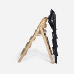 KAOS Hochstuhl Klapp schwarz und Eiche