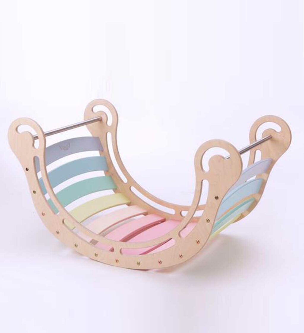 Waldorff Spielturm Wackel Jindl Pastell Kletterbogen Waldorf Klettergerüst Wackel Jindl Pastell