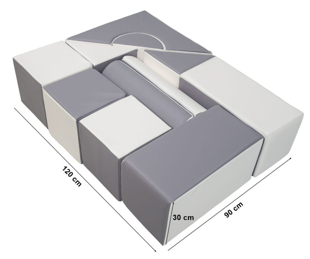 Schaumstoffblöcke Spielblöcke 11er Set mit Maßen Schaumstoffblöcke Spielblöcke 11er Set mit Maßen