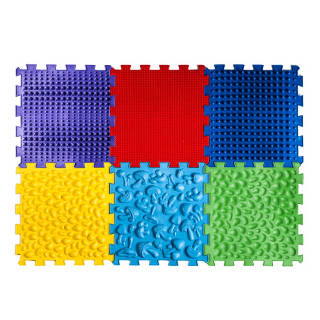 Sensorische strukturierte Matten im 6er-Set Sensorische Texturmatten im 6er-Set