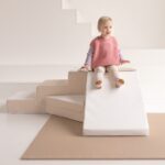 Wit beige speelset foamblokken Jindl