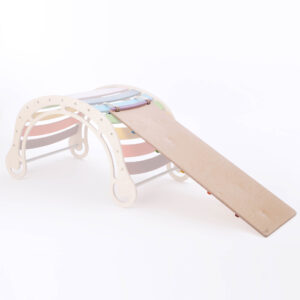 Rutsche für XXL Kletterbogen waldorf rocker regenbogenfarben