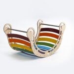 Regenbogenfarben als Schaukel