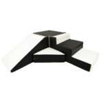 Spielset | Schaumstoffblöcke Treppe + Rutsche Jindl® schwarz/weiß - Image 10