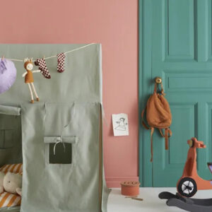 Spielzelt Kinder Konzept grüne Atmosphäre