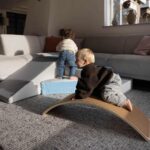 Balance board grijs wit blauw