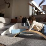 Foam blokken en balance board samen