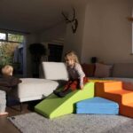 Foam blokken multicolor trap glijbaan Jindl