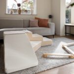 Foam trap met glijbaan beige wit