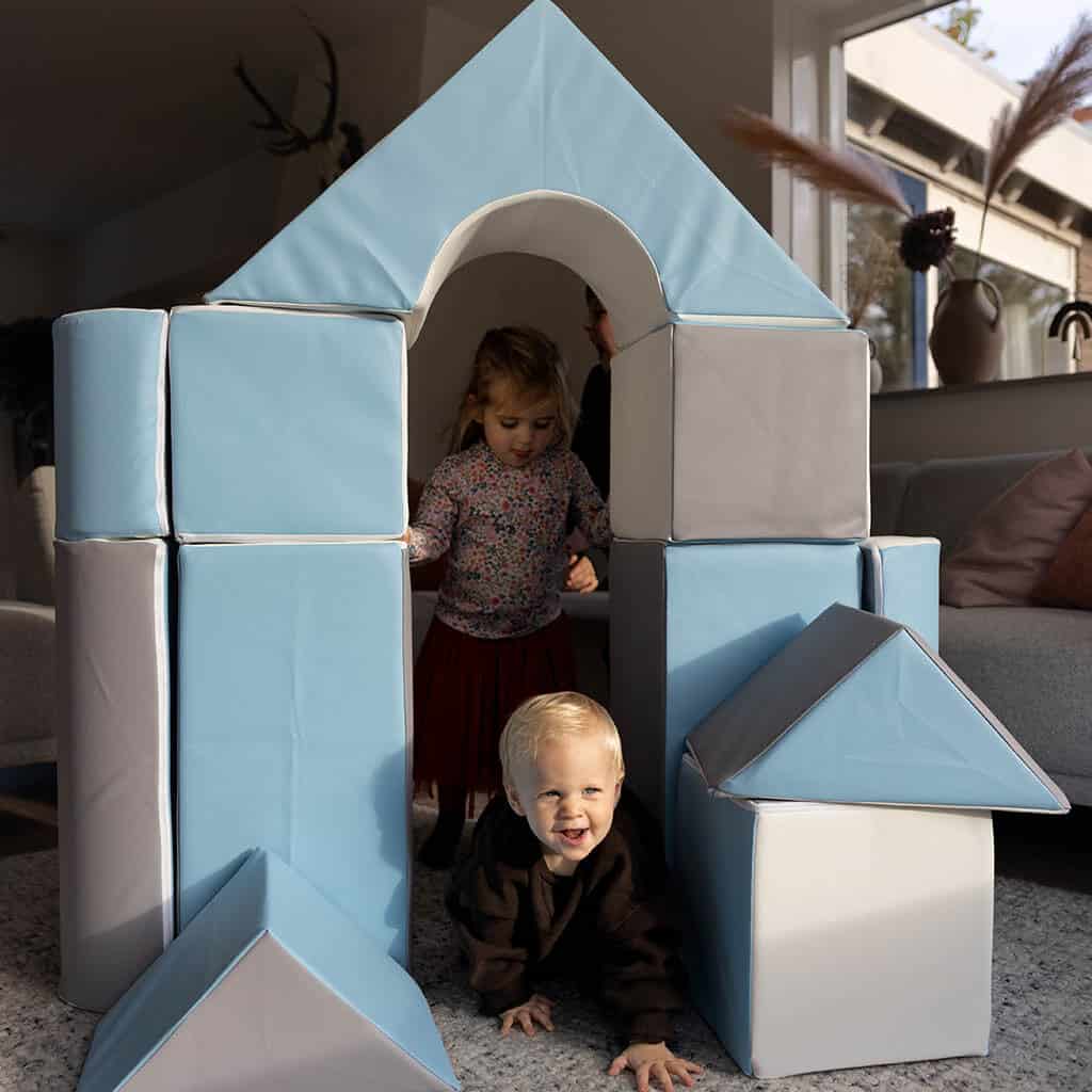 Kasteel blauw wit grijs Jindl foam