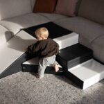 Zwart wit foam blok