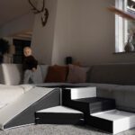 Zwart-wit foam blokken