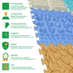 Sensorische structuurmat pastel