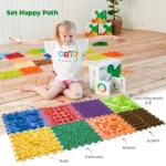 Structuurmatten 8 delig Ortonature multicolor