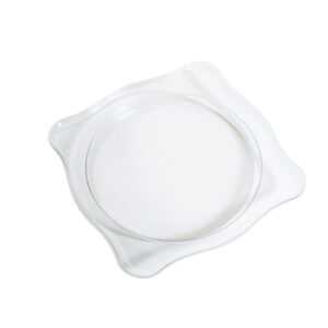 Transparante lichtschaal bij lichtbak