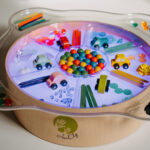 Transparante schaal voor lichtbak