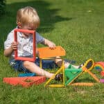 Montessori speelset TickiT Jindl buiten