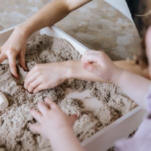 Speelbak Jindl spelen met zand